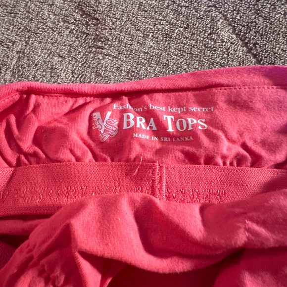 NWOT VICTORIA’S SECRET RIB LACE PINK TOP (LARGE) - Picture 7 of 7